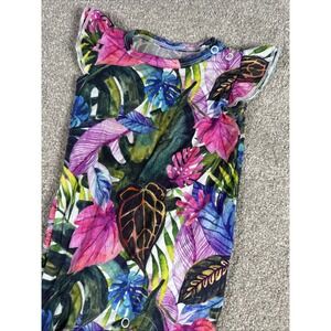 Little Bum Bum Jungle Tropical Romper O-3 Months Multi Colored‎ Bamboo Viscose